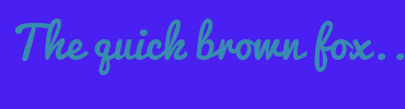 Image with Font Color 388CB0 and Background Color 4A1FF2